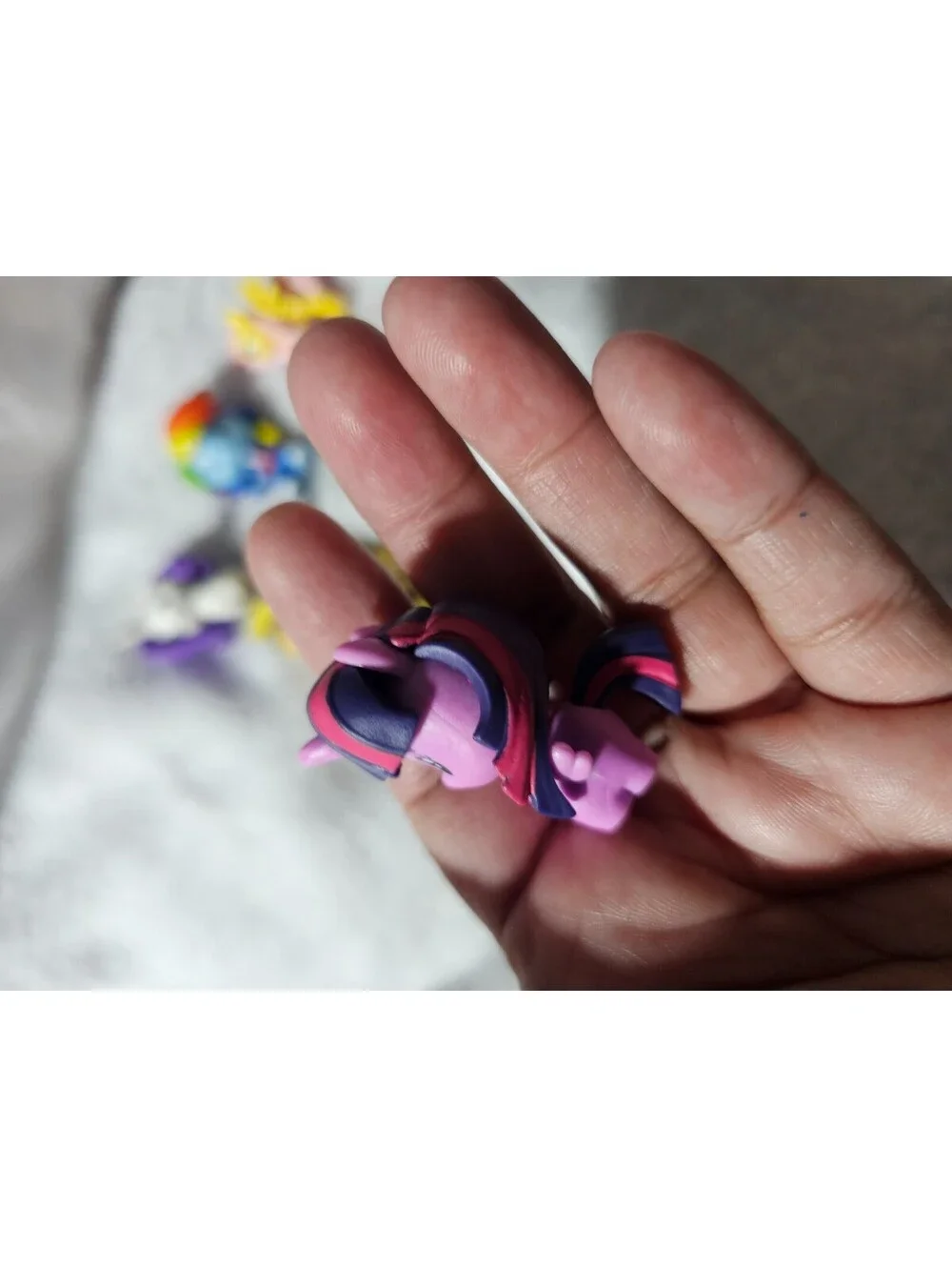 Lot Of 5 Mini Small My Little Pony Figures Rainbow Dash/More Plastic Mulitcolor